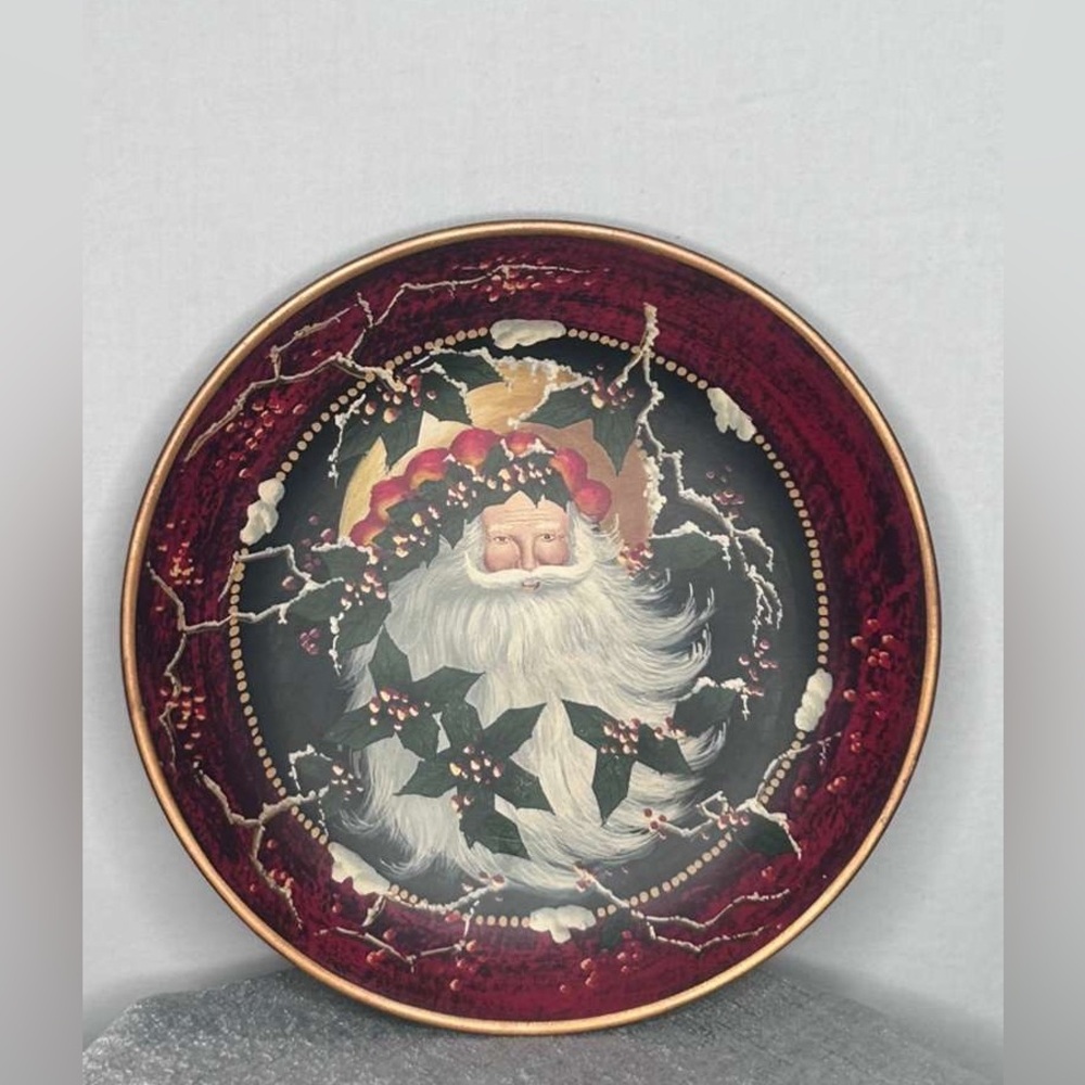 Santa Claus Decorative Christmas Plate 10” – Home Interiors 2003(F1)&&